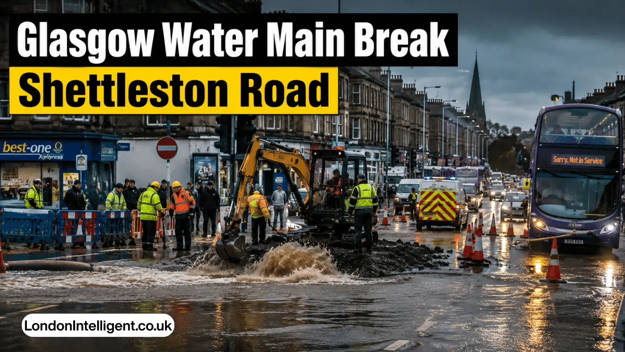 glasgow water main break shettleston road